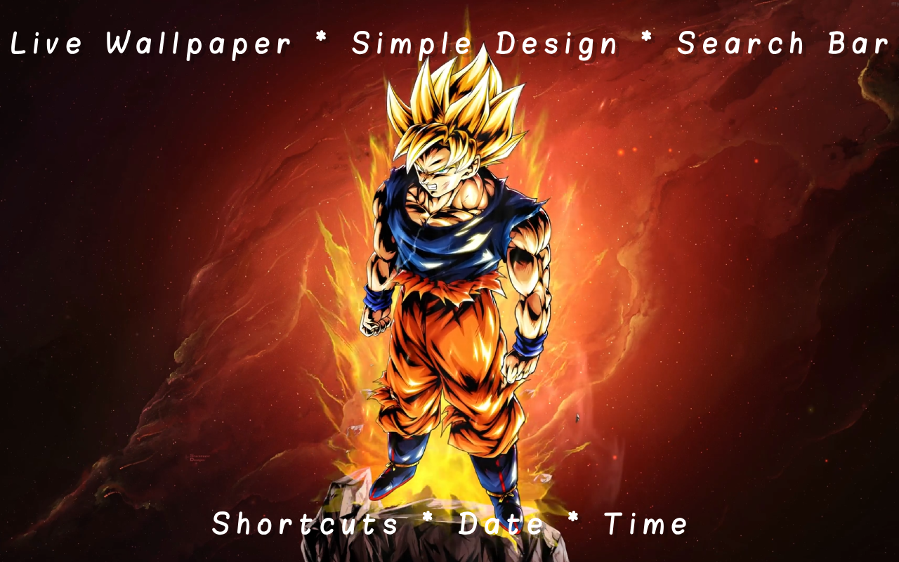 Super Saiyan Goku Dragon Ball Live Wallpaper - 截图 1