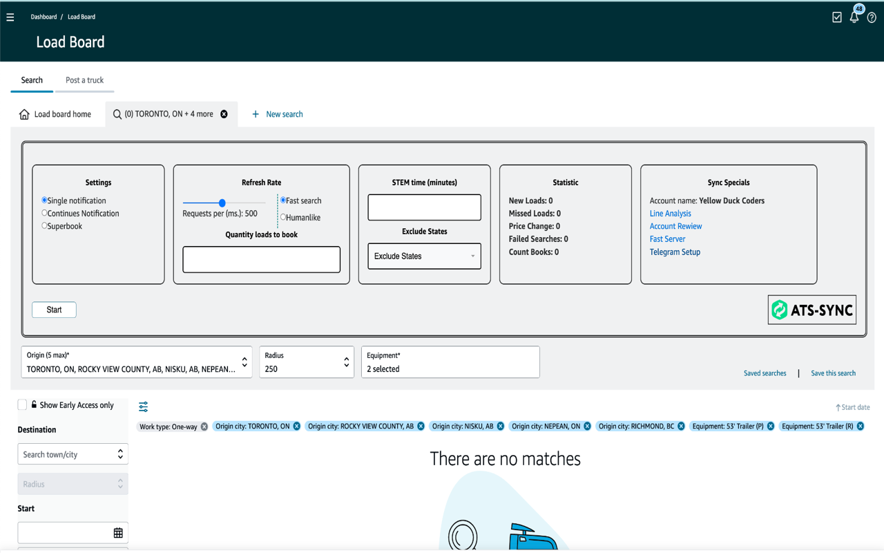 Amazon Relay Autobooker and Refresher | ATS SYNC - 截图 1