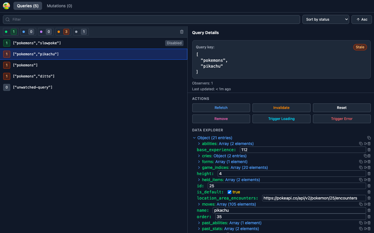 TanStack Query DevTools - 截图 3