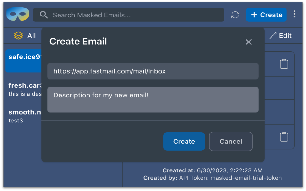 Masked Email Manager - 截图 4