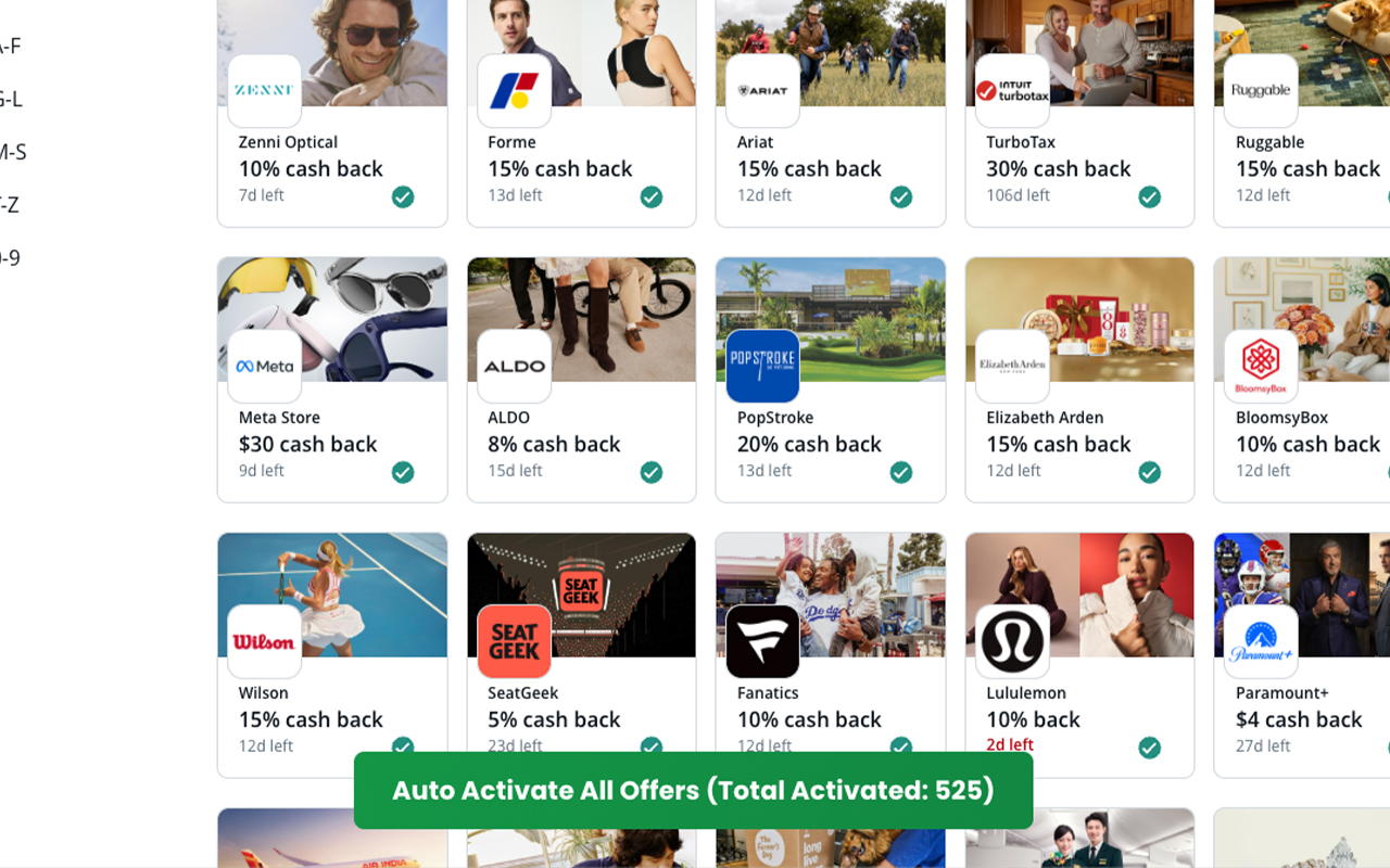 Auto Activate Chase Credit Card Offers - 截图 2