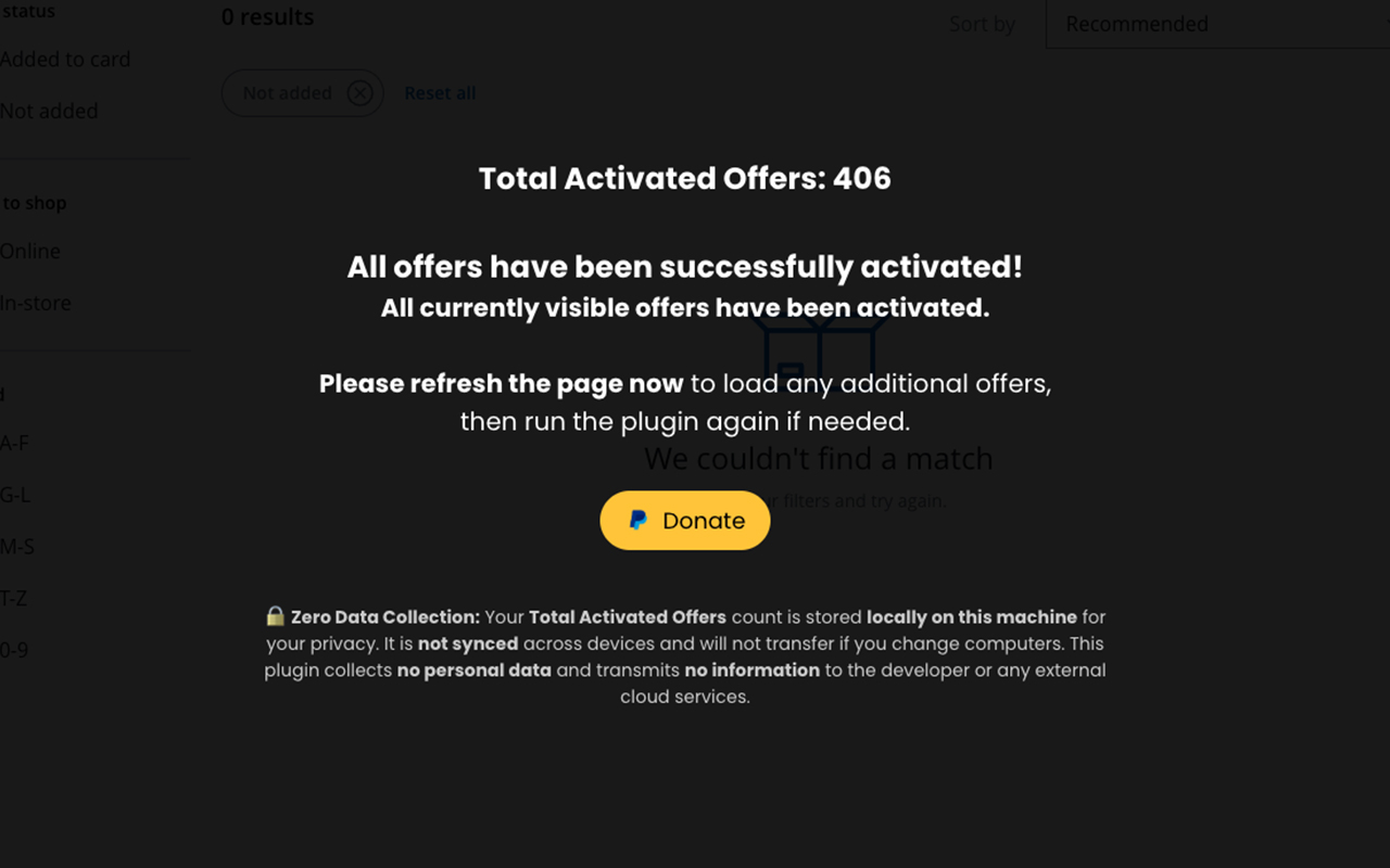Auto Activate Chase Credit Card Offers - 截图 3