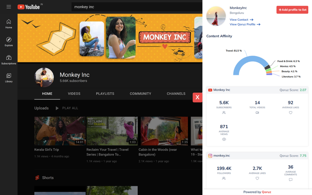 Qoruz - Influencer Discovery & Outreach Tool - 截图 2