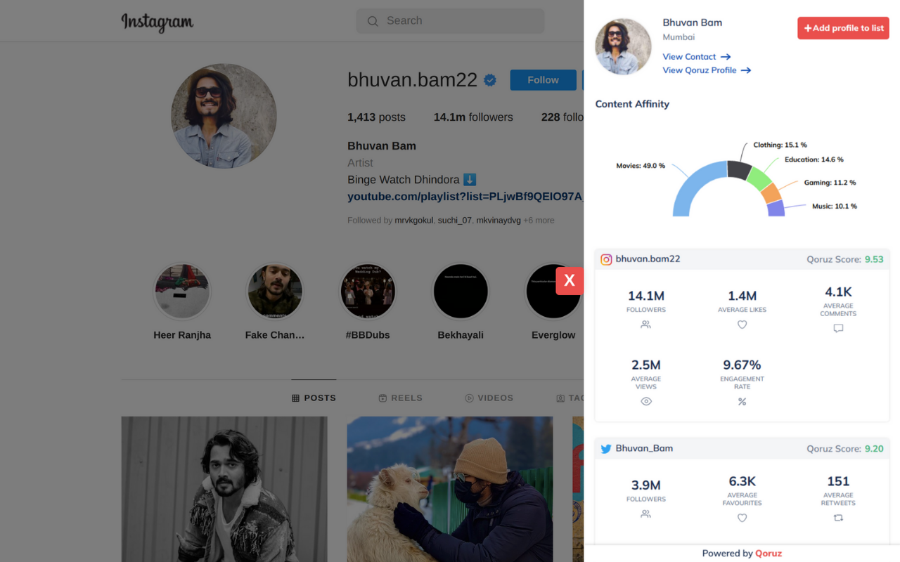 Qoruz - Influencer Discovery & Outreach Tool - 截图 3
