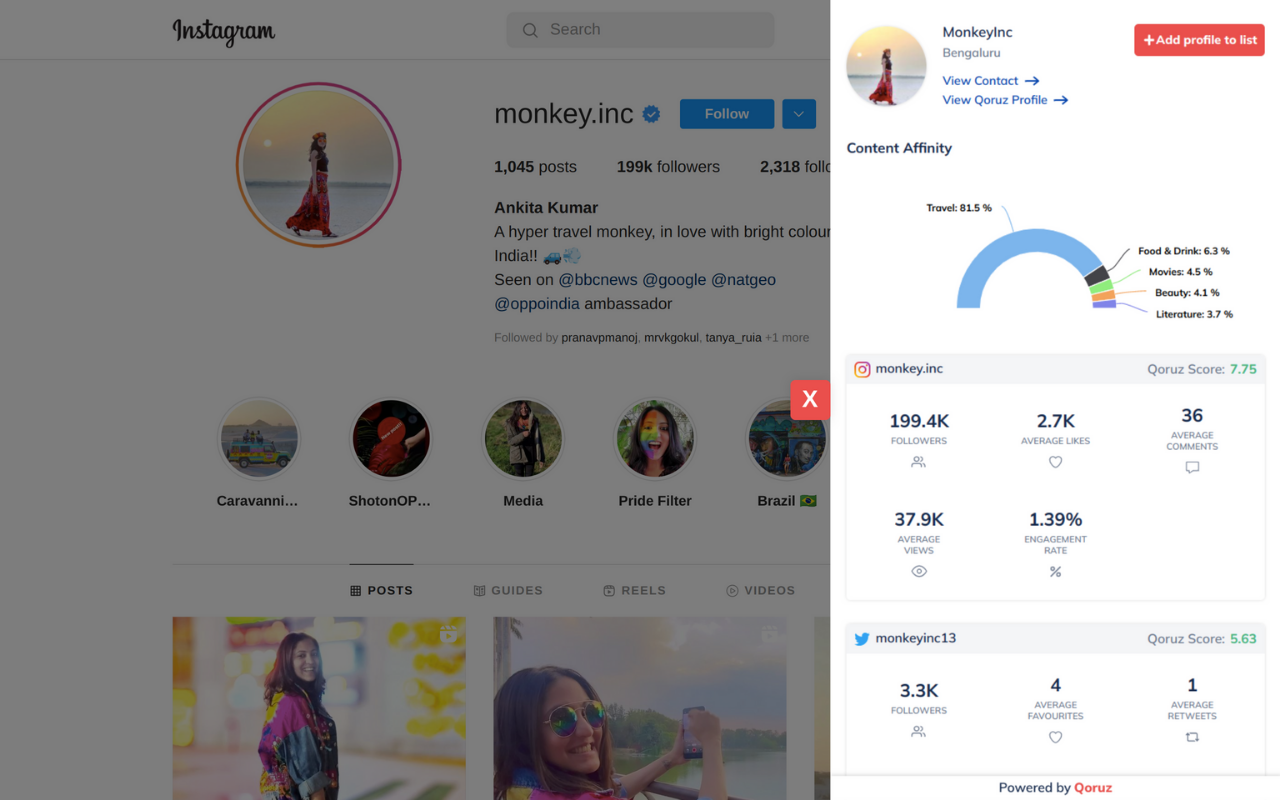 Qoruz - Influencer Discovery & Outreach Tool - 截图 5