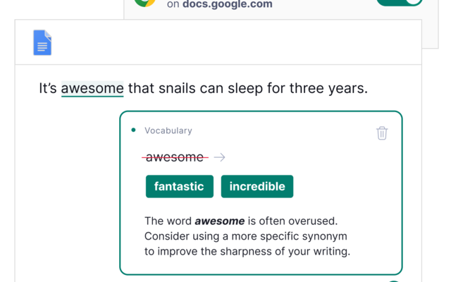 Grammarlyier - Unofficial Grammarly Autocorrect extension - 截图 3