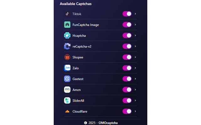 OMOcaptcha: Auto solve captcha - 截图 1