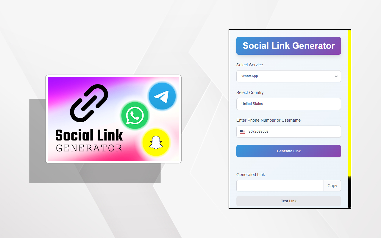 Social Link Generator - 截图 3