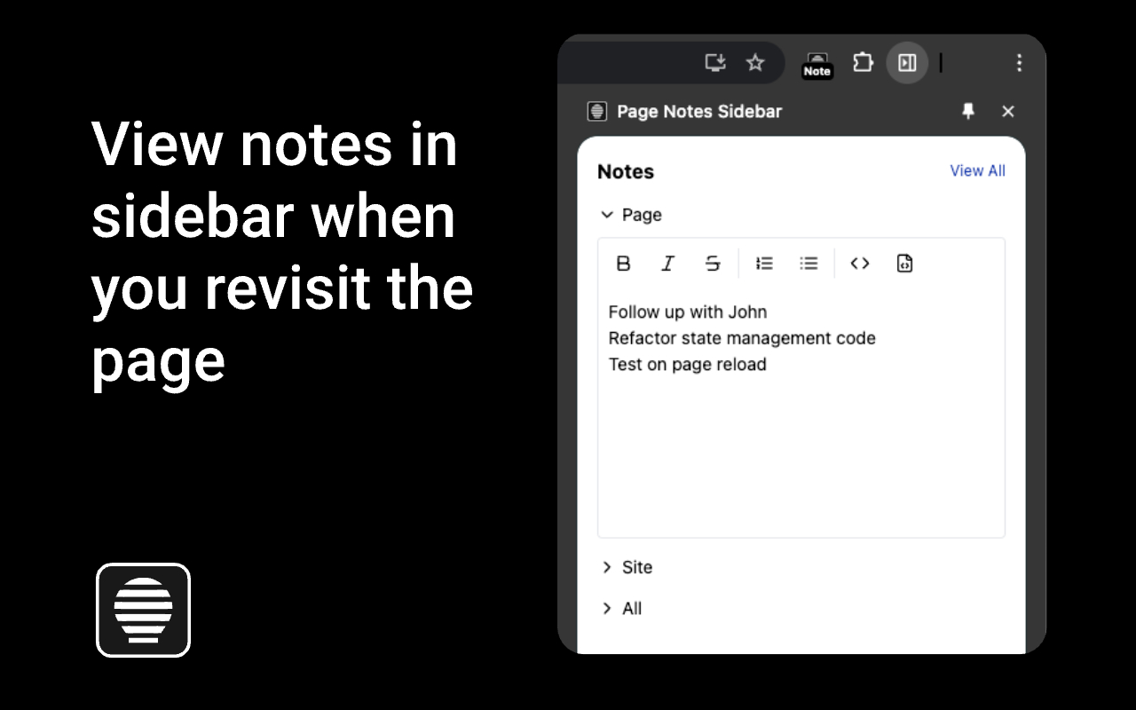 Page Notes Sidebar - 截图 2