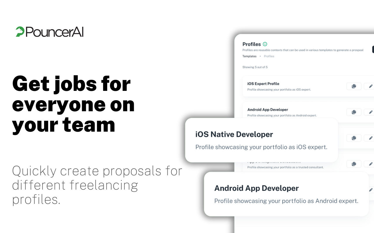 PouncerAI - AI Proposal Tool For Upwork - 截图 1