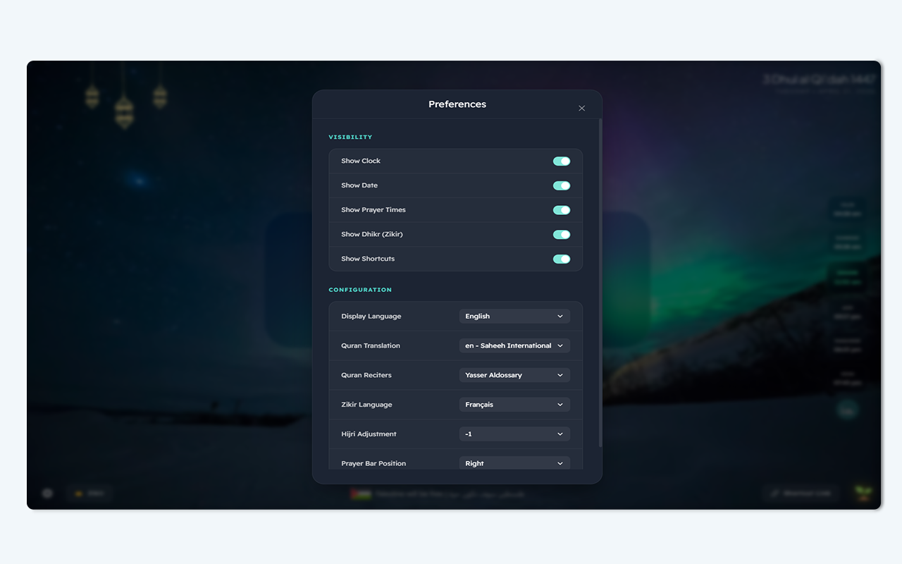 Muslim Tab - 截图 1