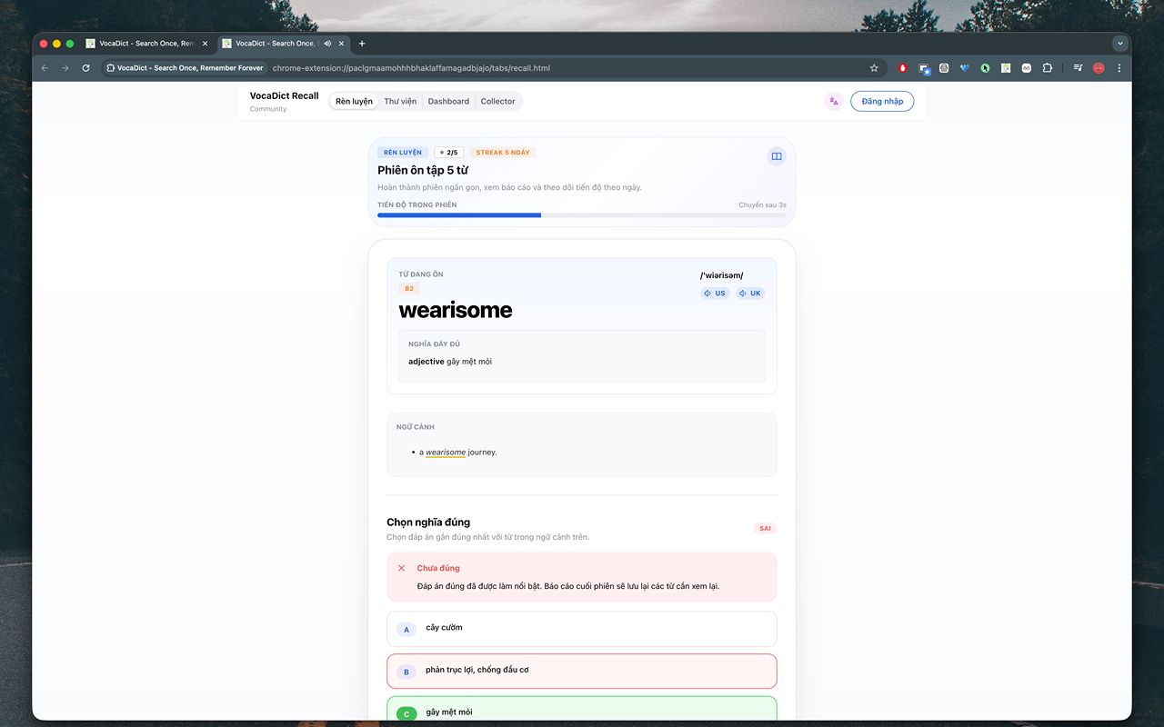 VocaDict - Search Once, Remember Forever - 截图 3