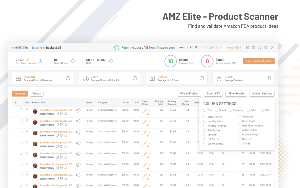 AMZ Elite - Product Scanner - 截图 4
