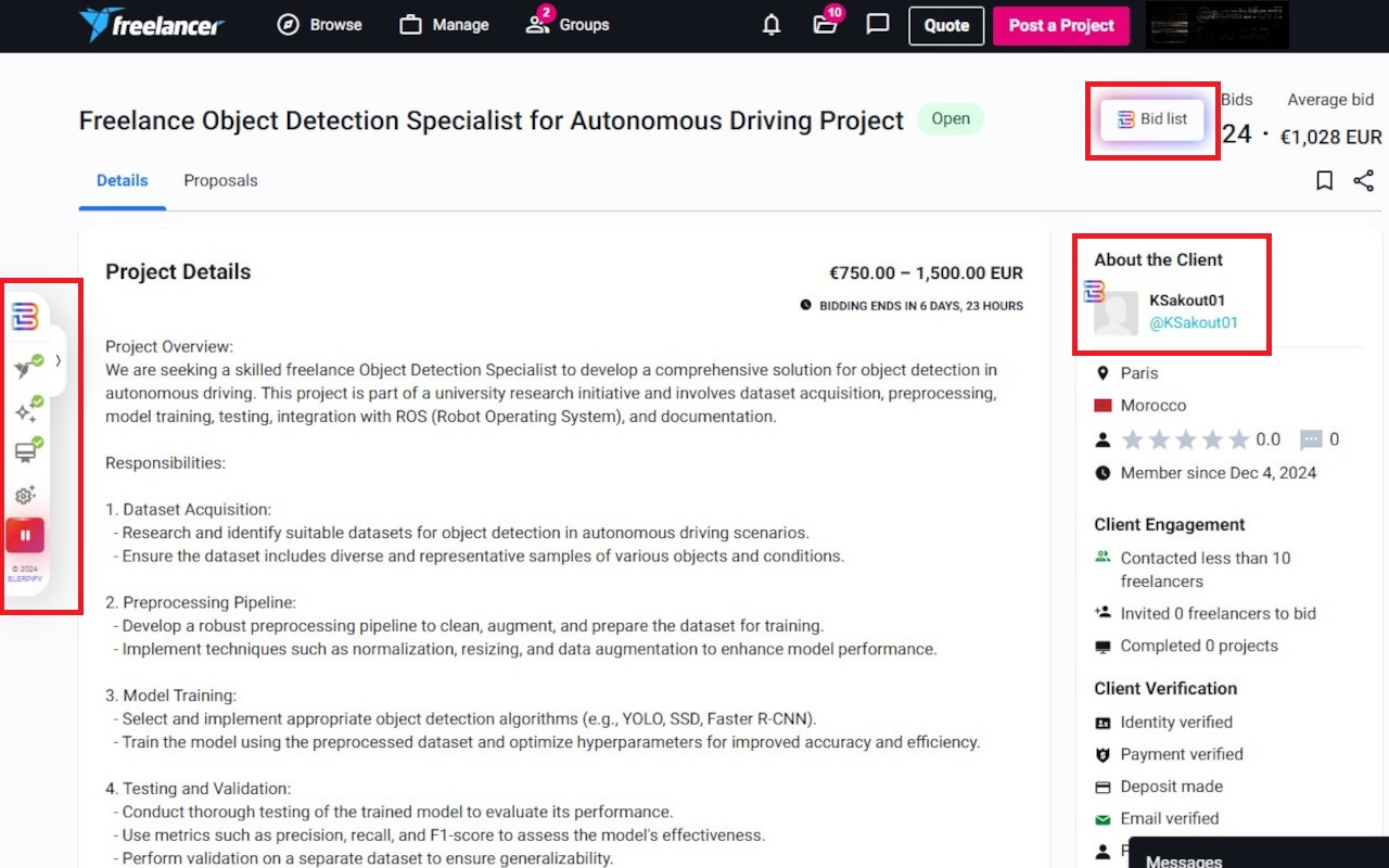 BLOOPI FREELANCER AI ASSISTANT - 截图 1