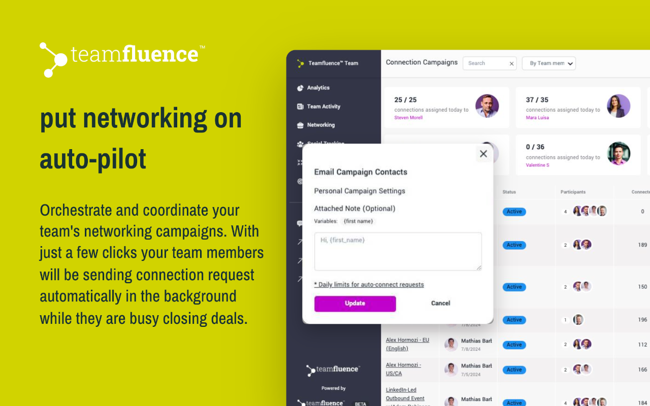 Teamfluence - 截图 1