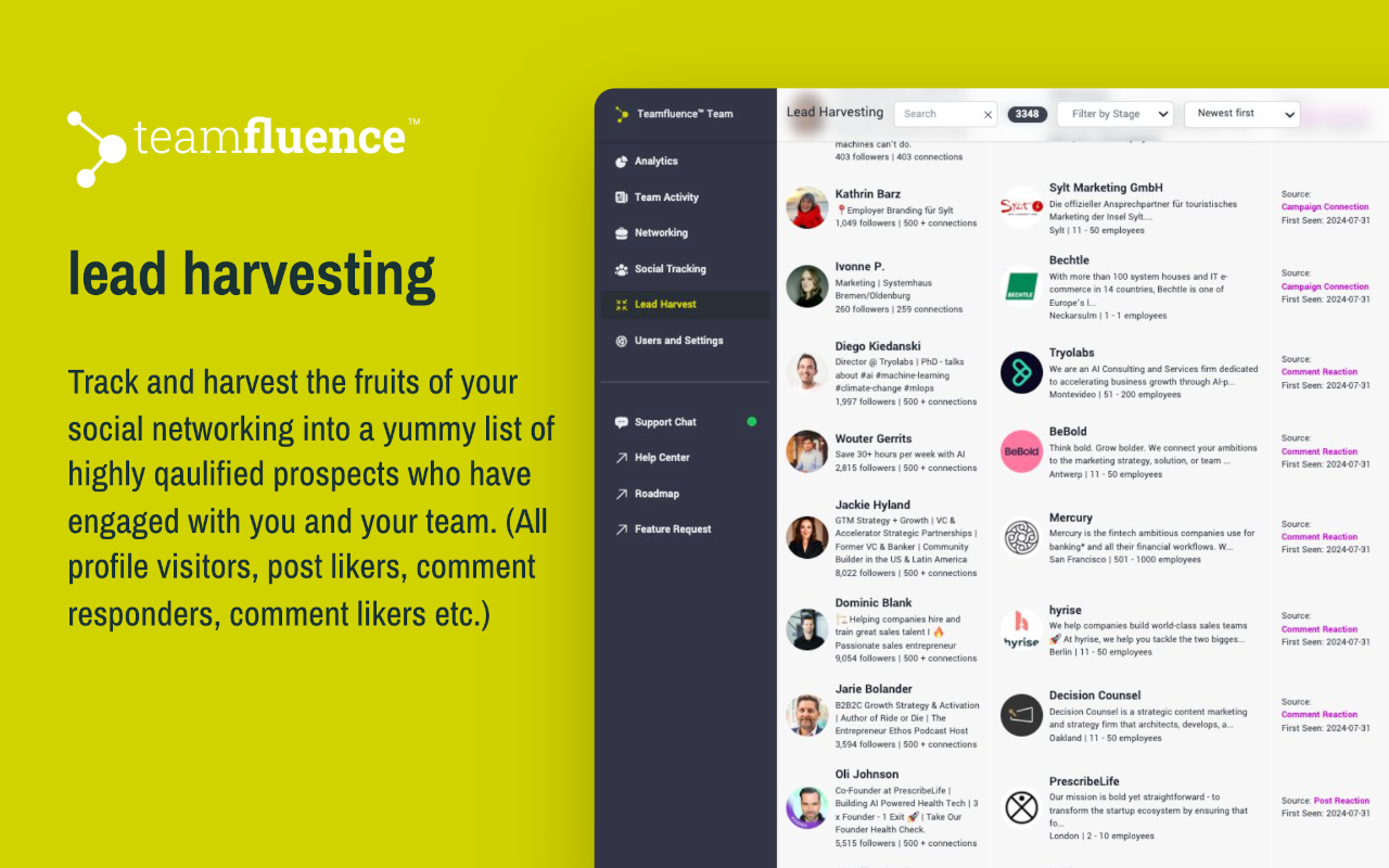 Teamfluence - 截图 2