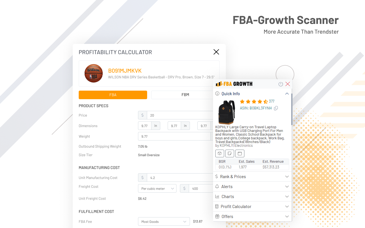 FBA-Growth Scanner - Product Scanner - 截图 2
