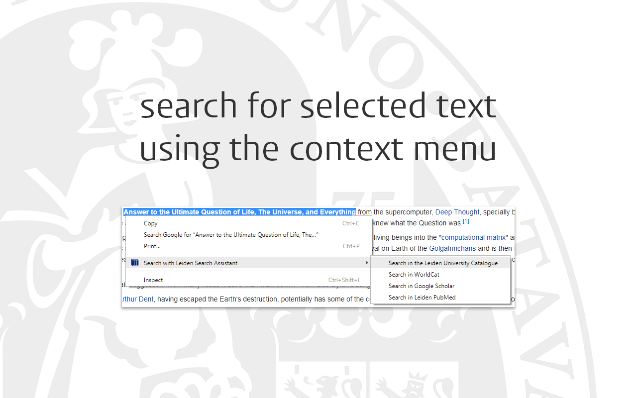 Leiden Search Assistant - 截图 1