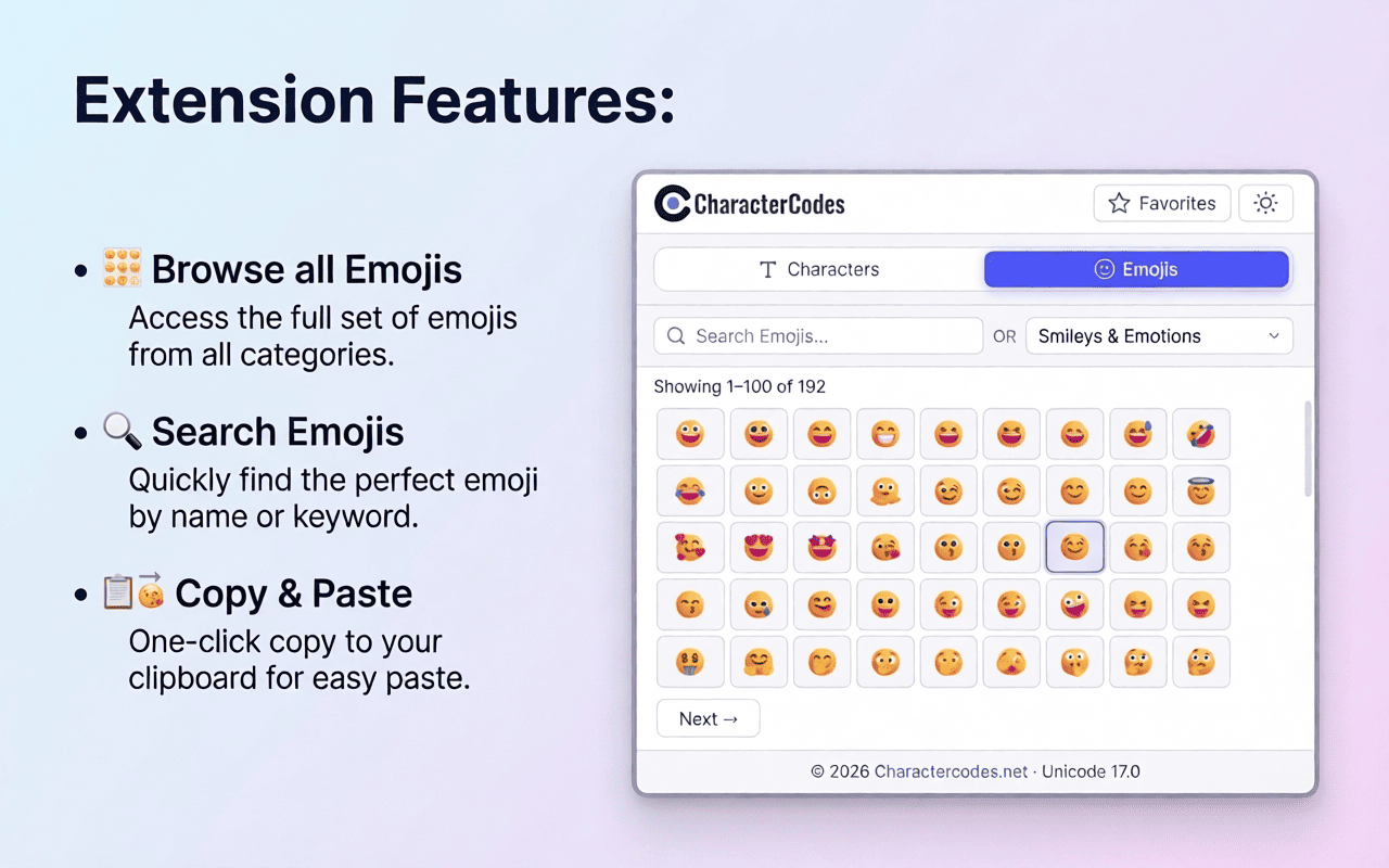 Character / Emoji Finder - 截图 1