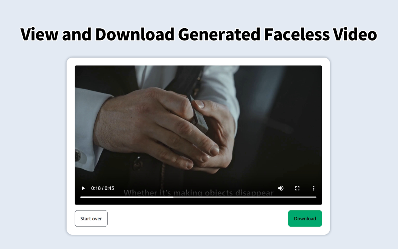 AI Faceless Video Generator - 截图 1
