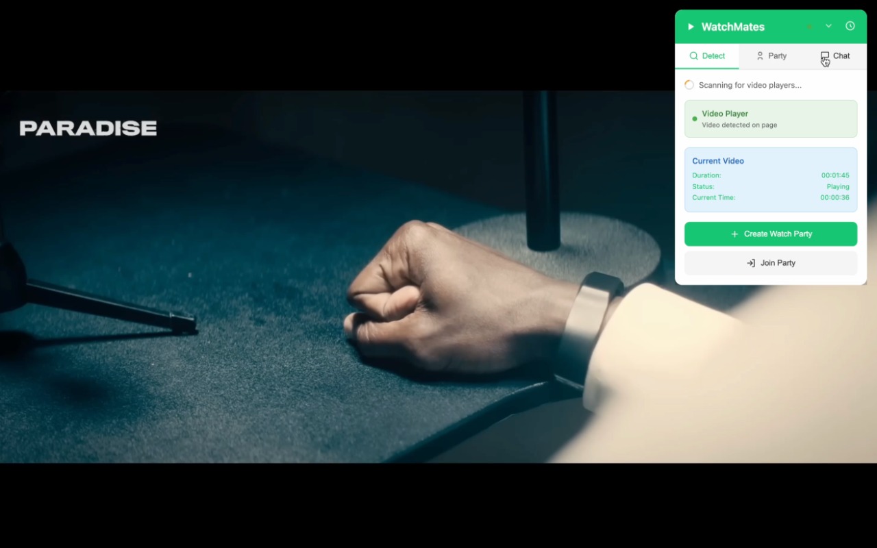 WatchMates - Host Watch Parties on ANY Website - 截图 1