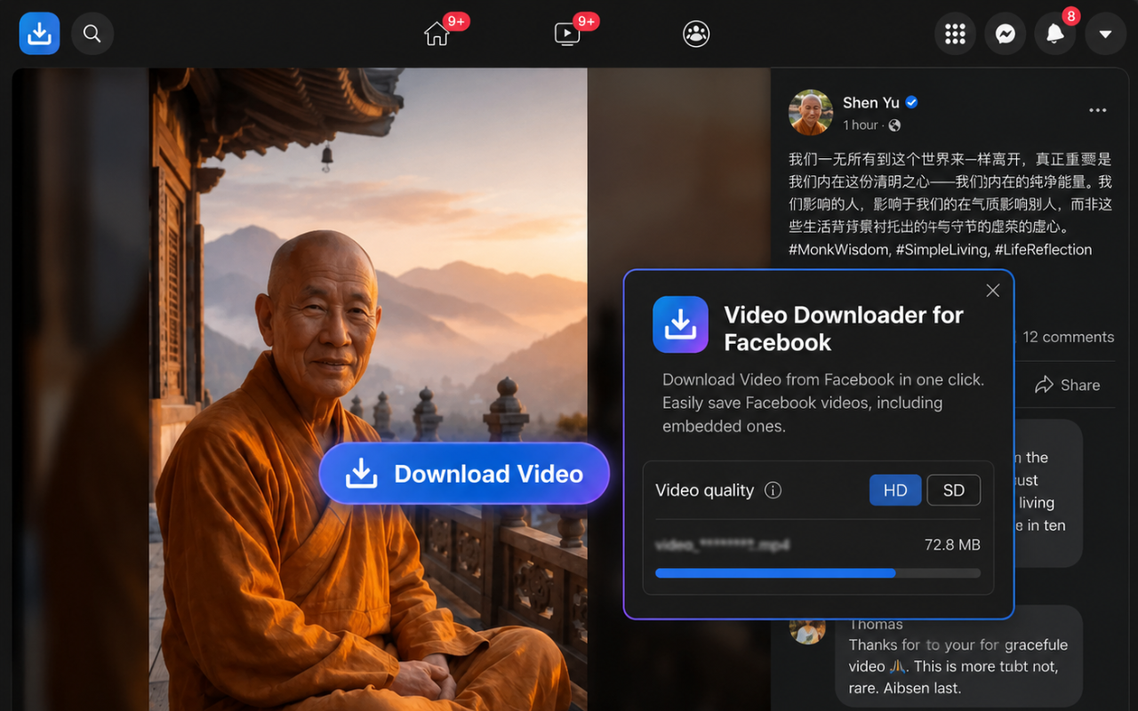 Facebook视频下载器 - 从Facebook下载视频 - 截图 4