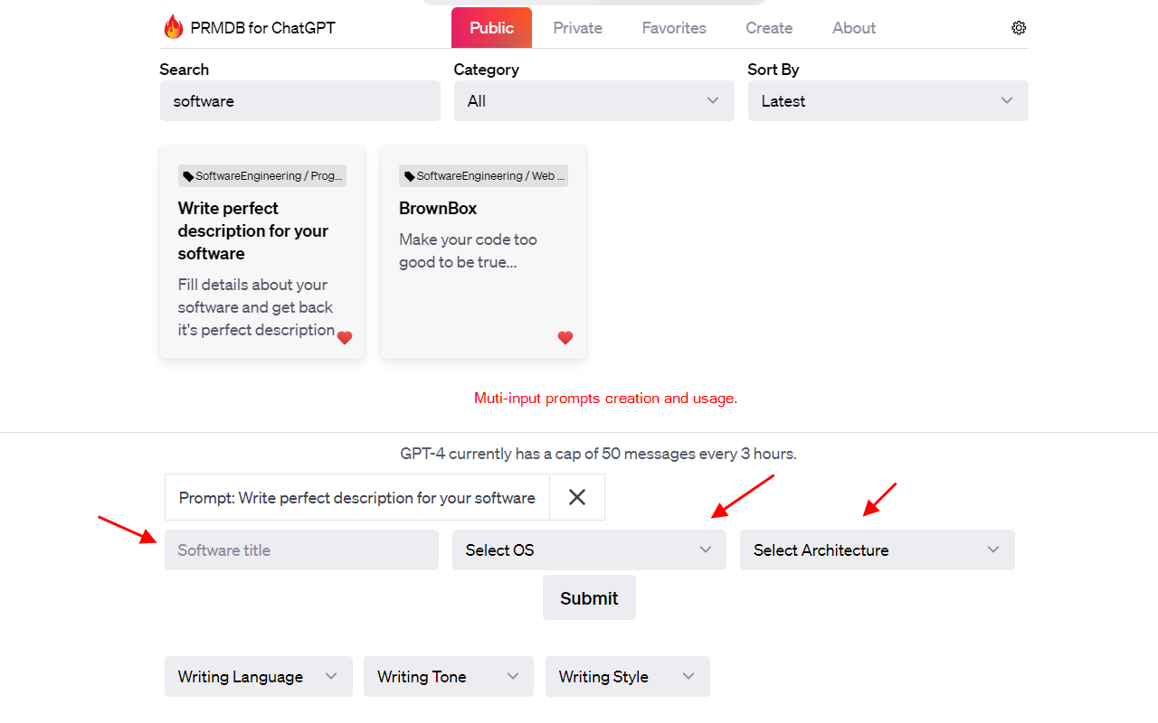 Advanced Prompts for ChatGPT - PRMDB - 截图 2