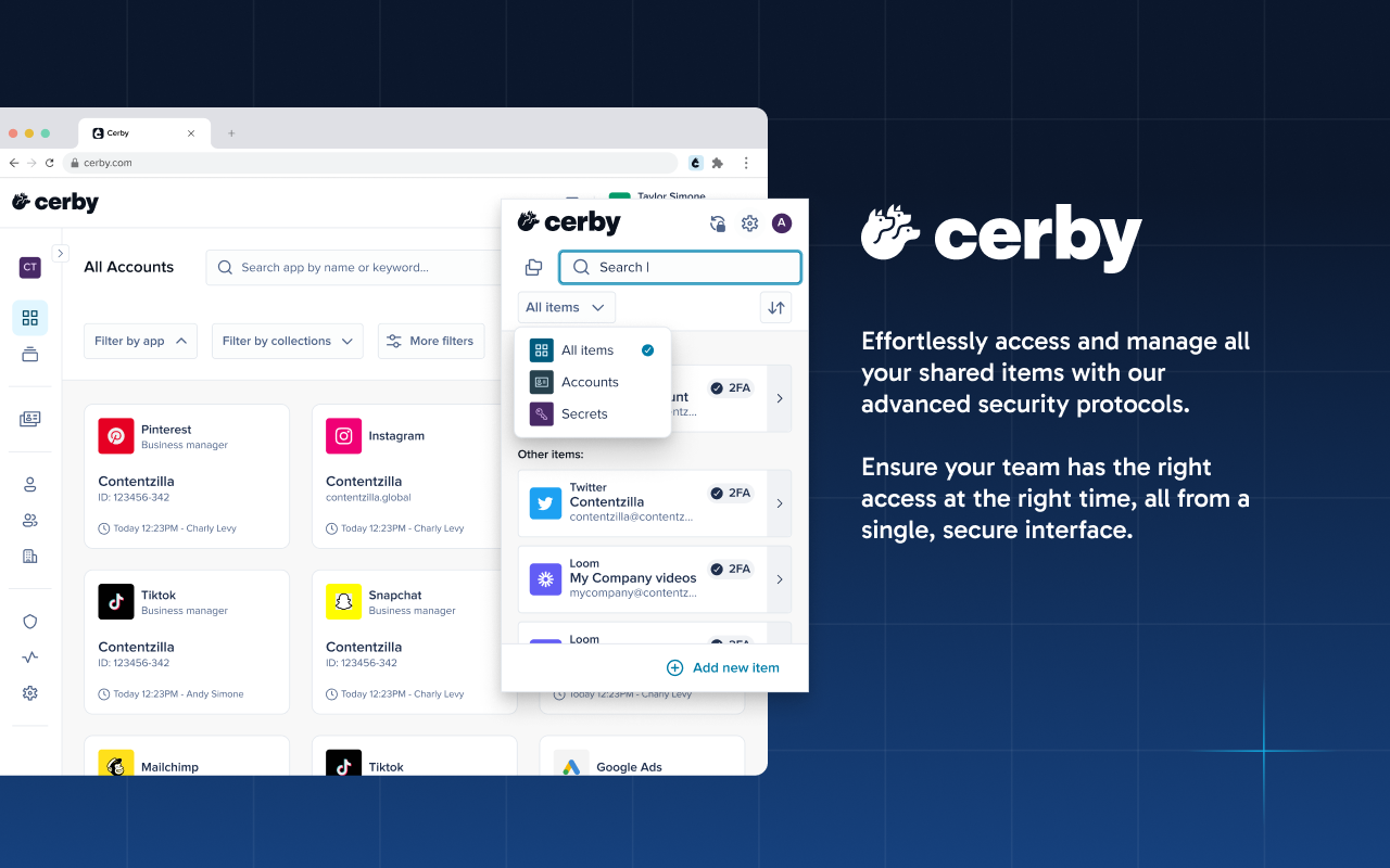 Cerby's browser extension - 截图 2