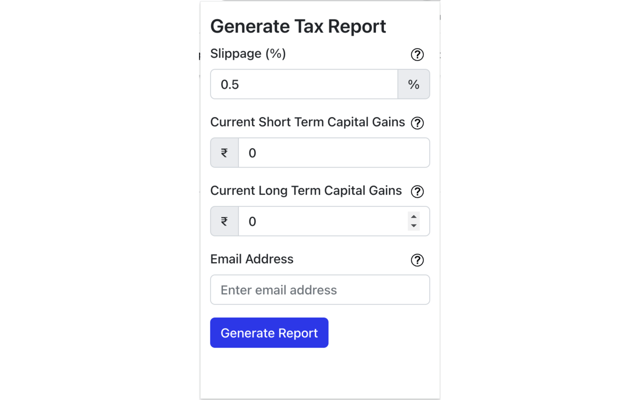 Tax Loss Harvesting Calculator - 截图 3