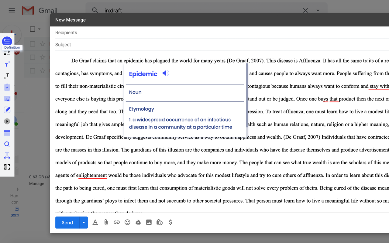 Spellex Write-Assist for Chrome - 截图 3