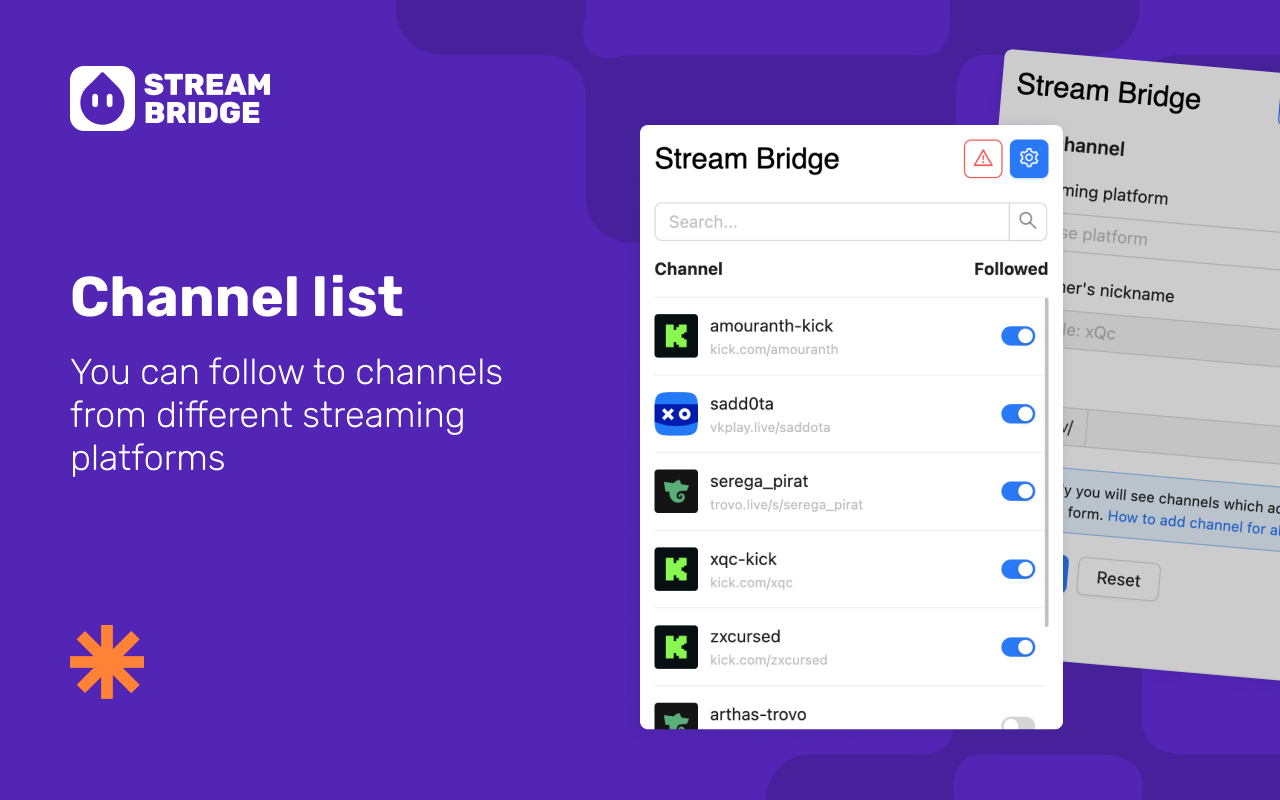 Stream Bridge - Watch everyone on Twitch - 截图 3