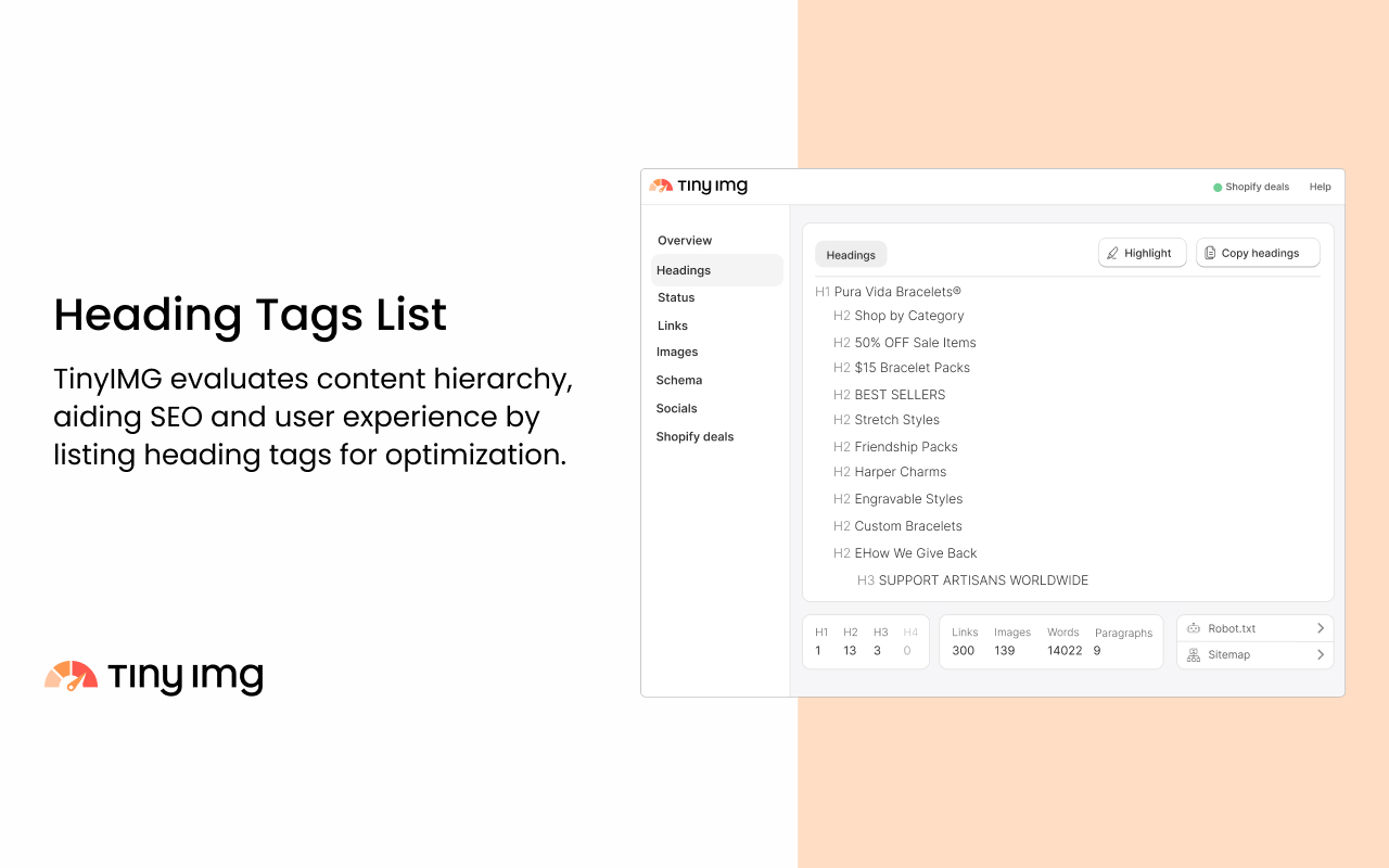 TinyIMG Shopify SEO Extension & Inspector - 截图 2