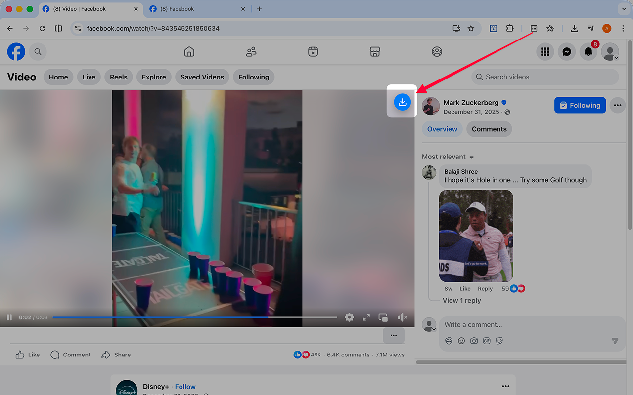 Facebook 视频下载器 - 截图 1