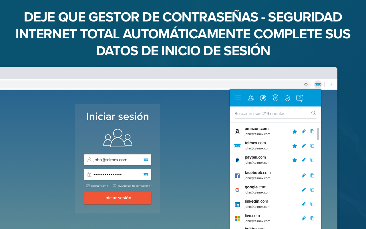 Gestor de Contraseñas Telmex - 截图 2