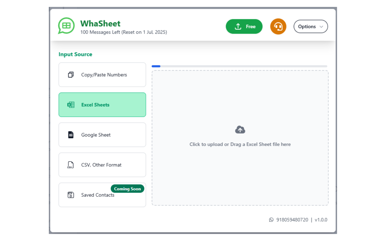 Whasheet Bulk WA Sender - Excel, Google Sheets (ex Wapitalia) - 截图 2