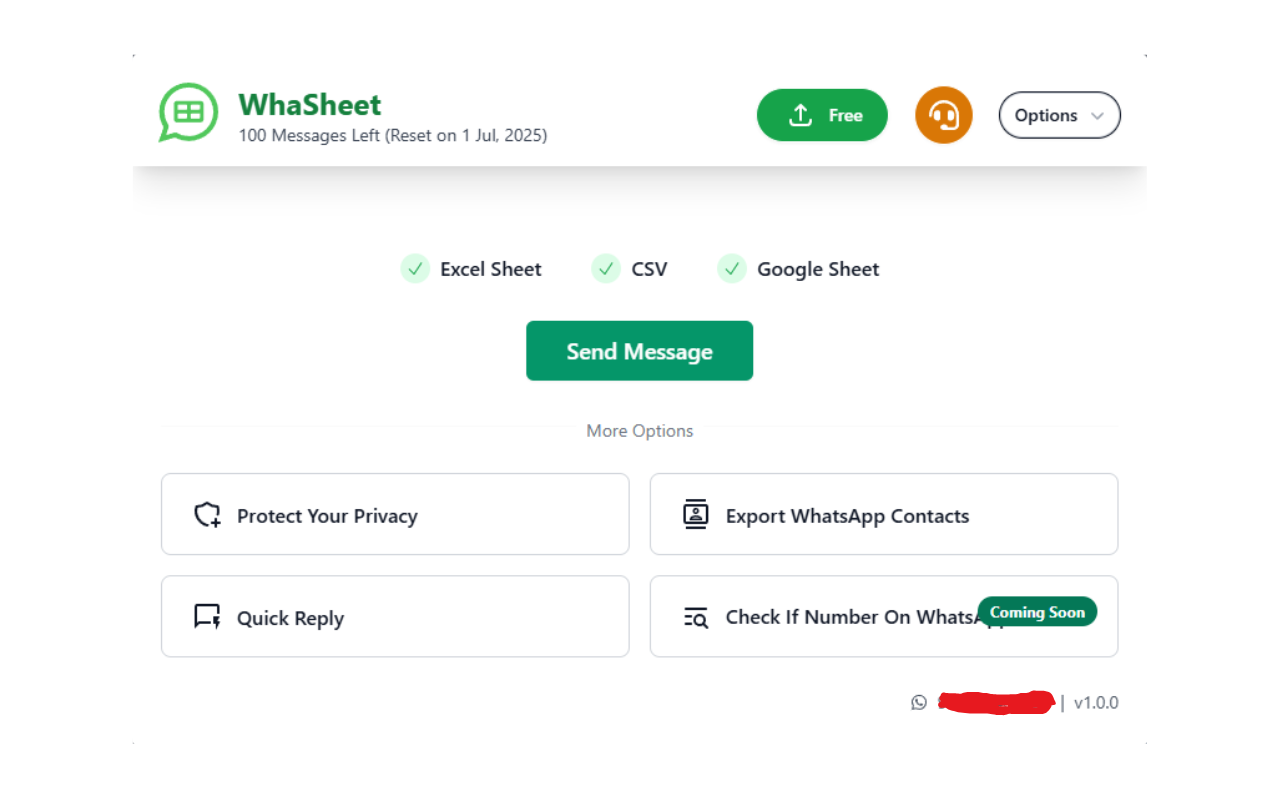 Whasheet Bulk WA Sender - Excel, Google Sheets (ex Wapitalia) - 截图 3