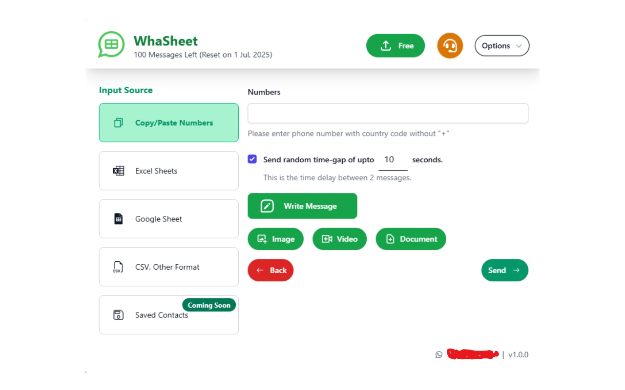 Whasheet Bulk WA Sender - Excel, Google Sheets (ex Wapitalia) - 截图 4