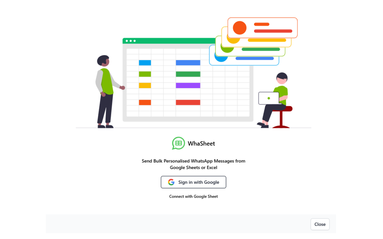 Whasheet Bulk WA Sender - Excel, Google Sheets (ex Wapitalia) - 截图 5