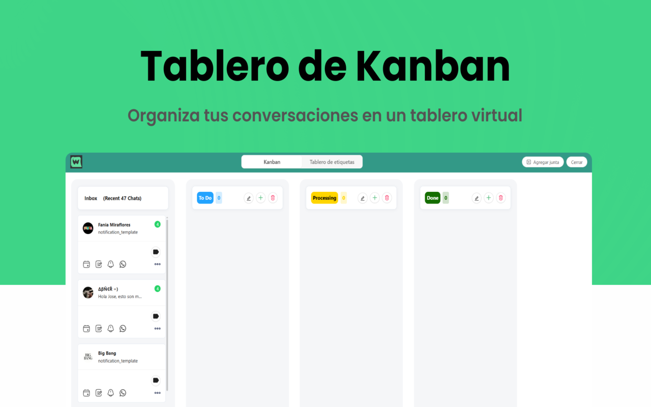 Whato - CRM para Whatsapp & Automatización de mensajes - 截图 1