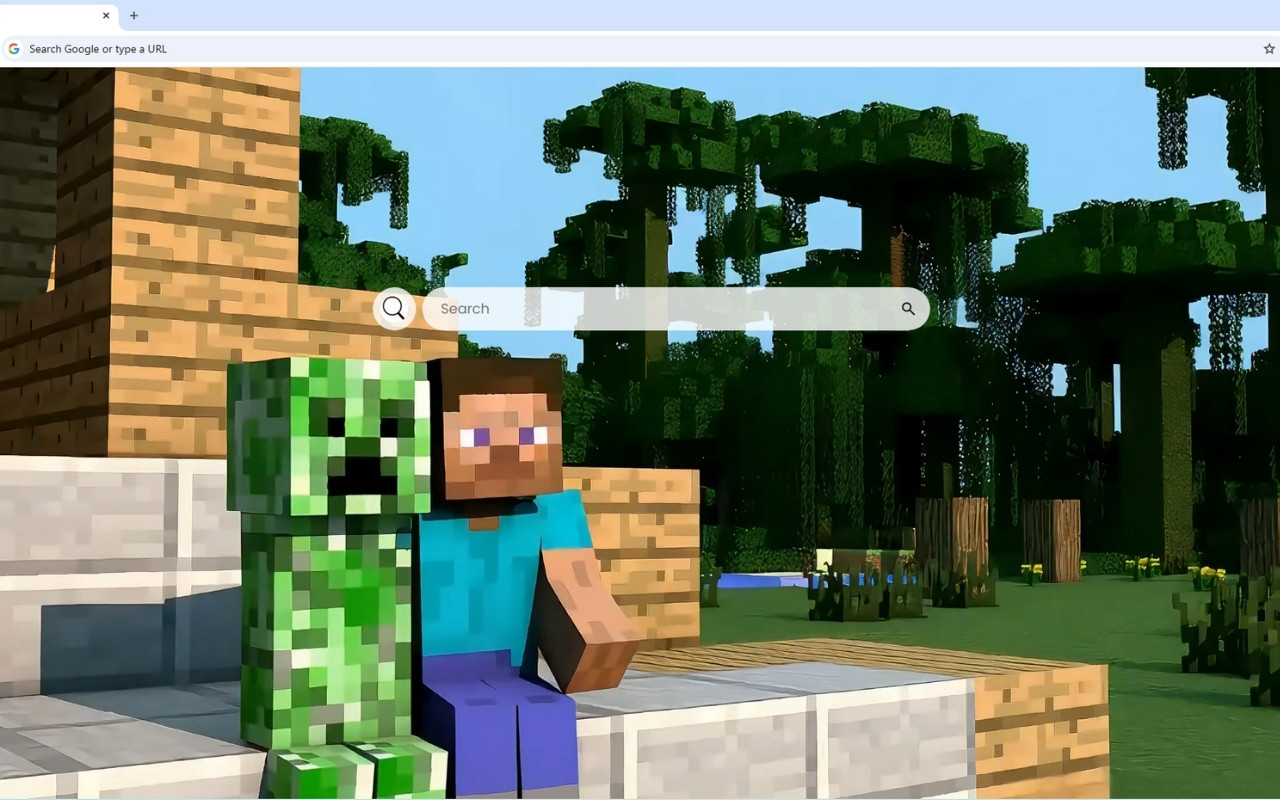 Minecraft Steve and Creeper Live Wallpaper - 截图 4