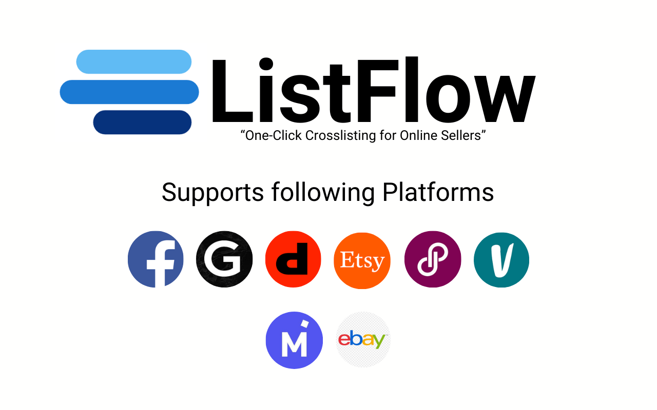 ListFlow – Crosslist to Poshmark, eBay, Mercari & More - 截图 1