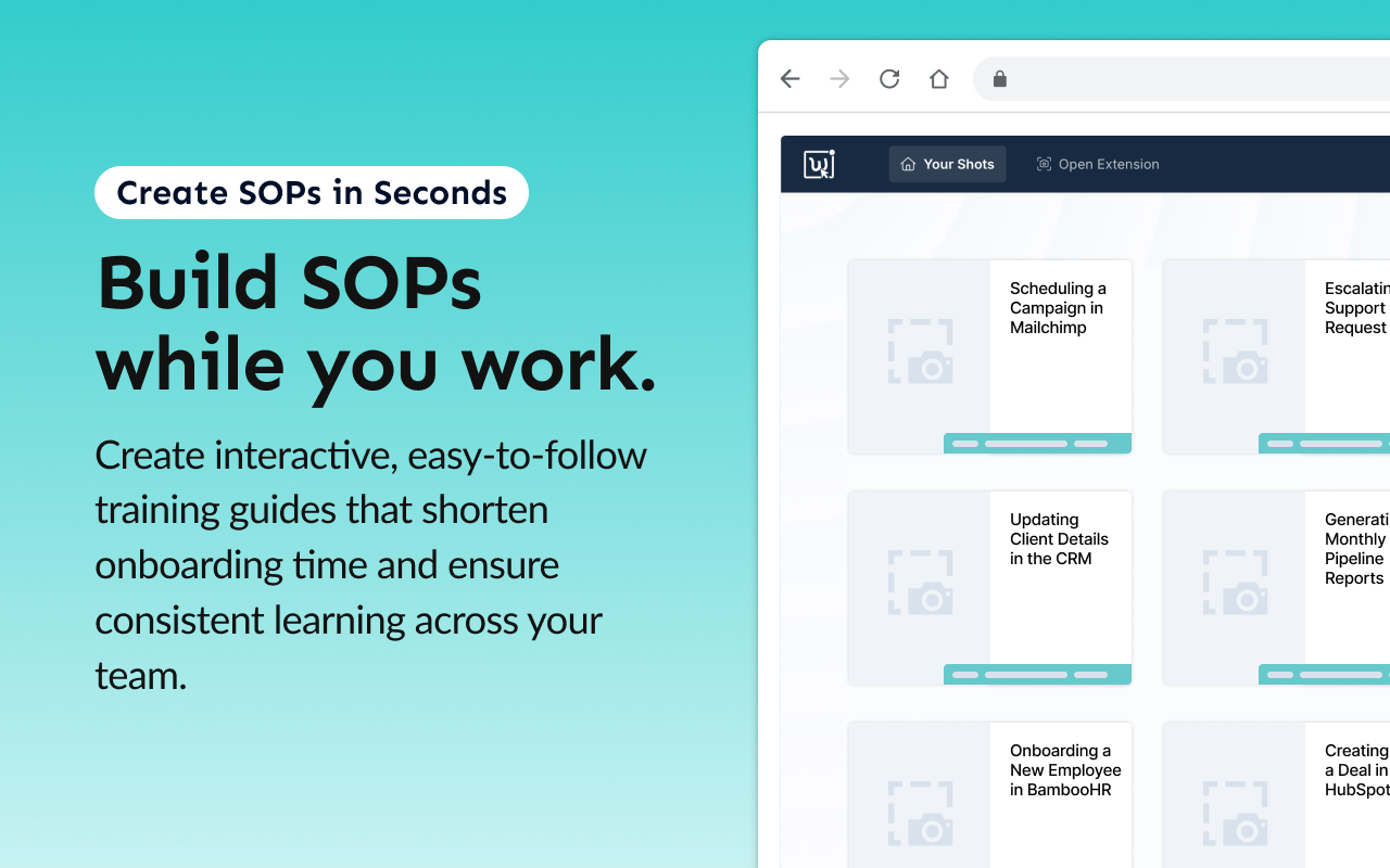 Waybook Shots - Turn Screenshots into SOPs Instantly - 截图 5