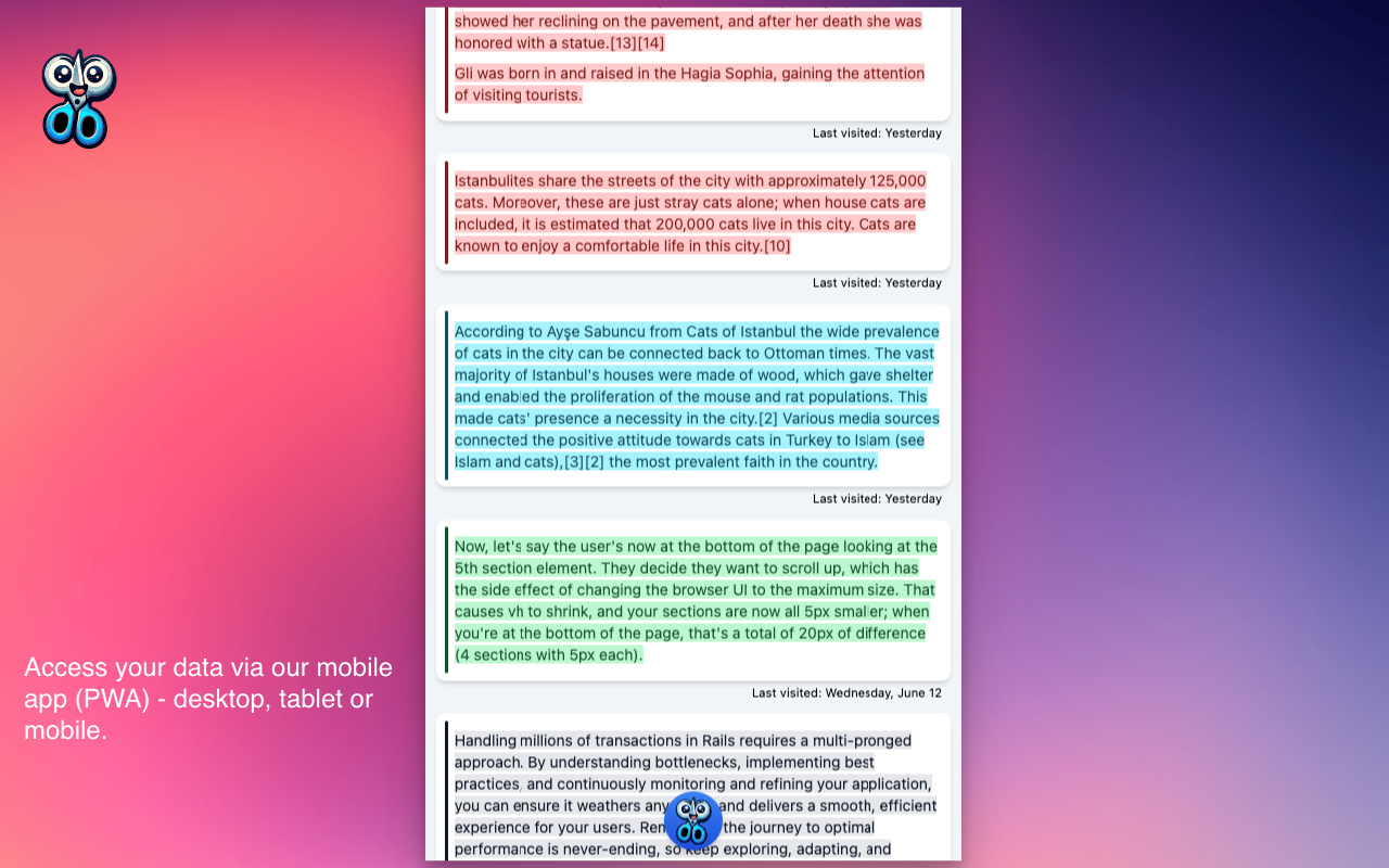 Clipity: Bookmarks, Clip with Highlight - 截图 3