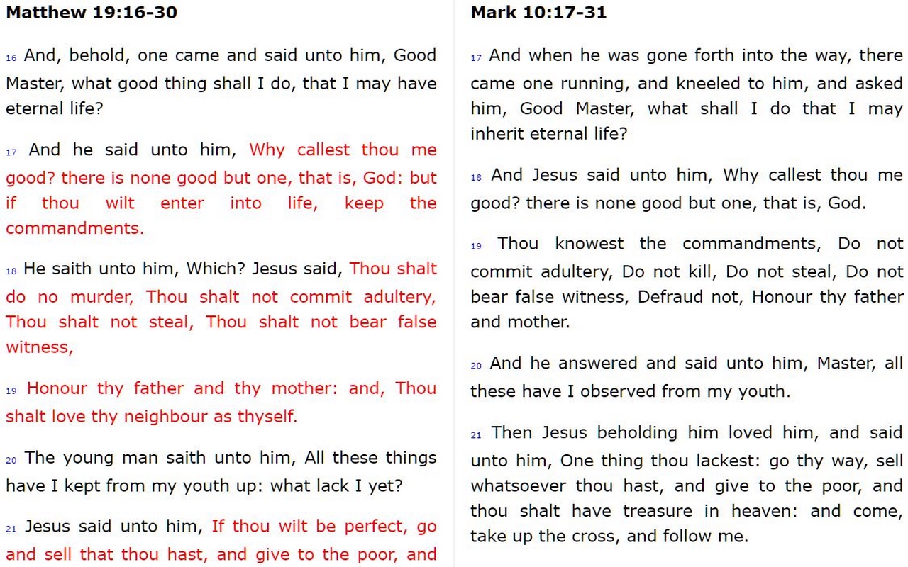 KJV Simple Search Parallel Bible App - 截图 4