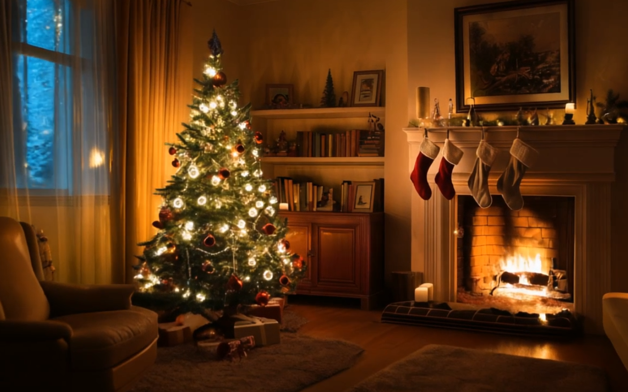 Decorated Christmas Tree Live Wallpaper - 截图 5