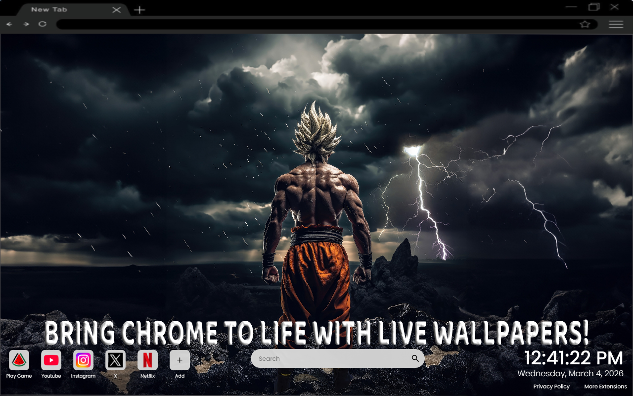 Super Saiyan Goku Live Wallpaper - 截图 2