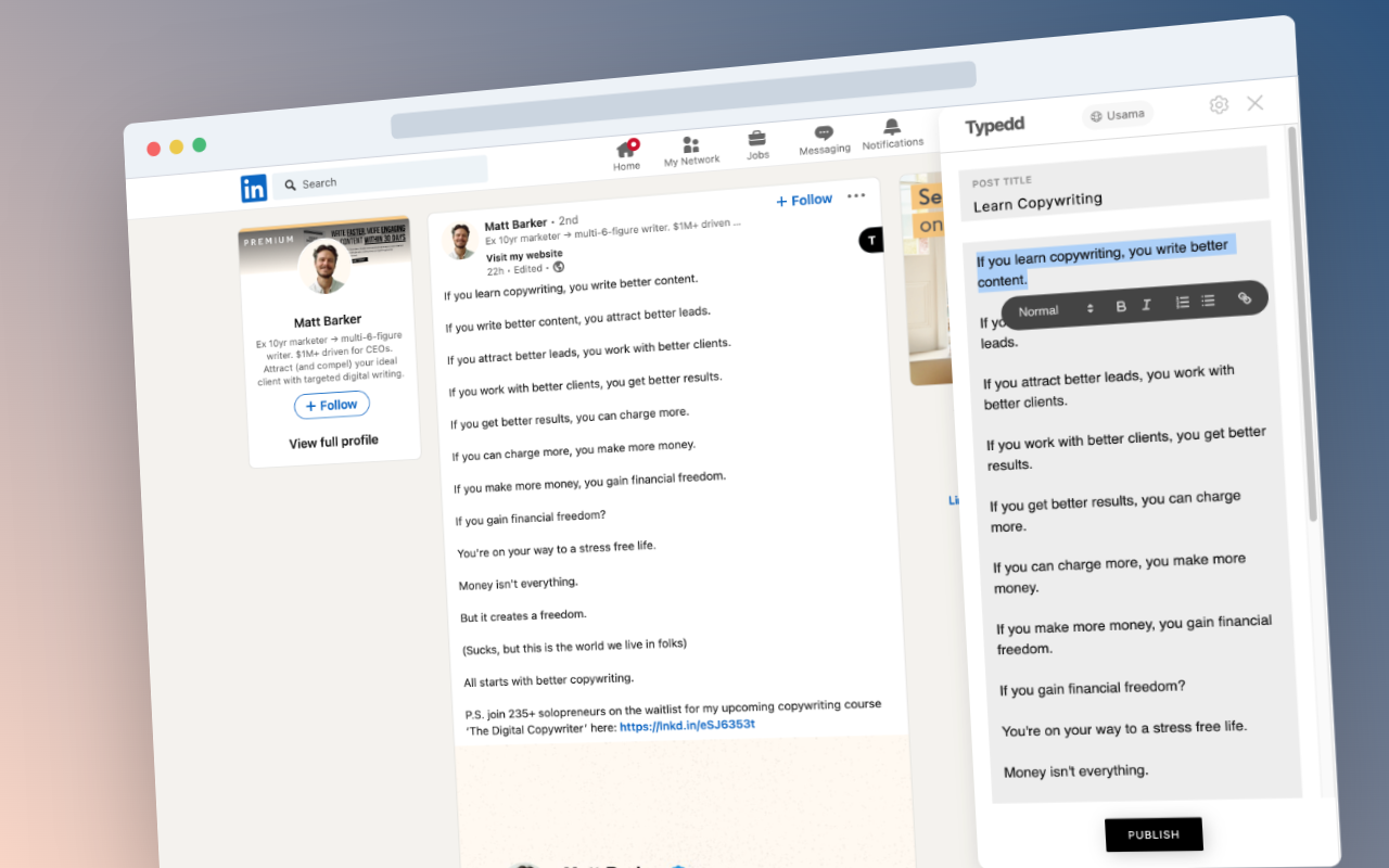 Typedd ✨ Turn social media posts into blogs - 截图 3