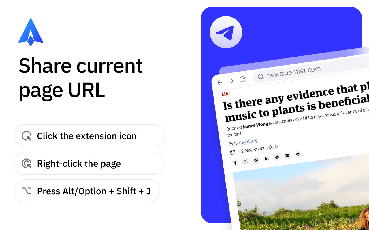 Paper Jet: Send anything to Telegram - 截图 5