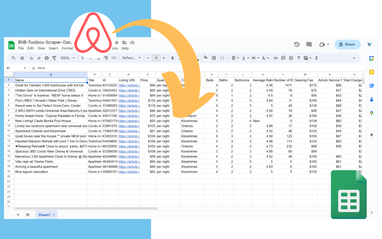 BNB Toolbox Scraper for Airbnb - 截图 2