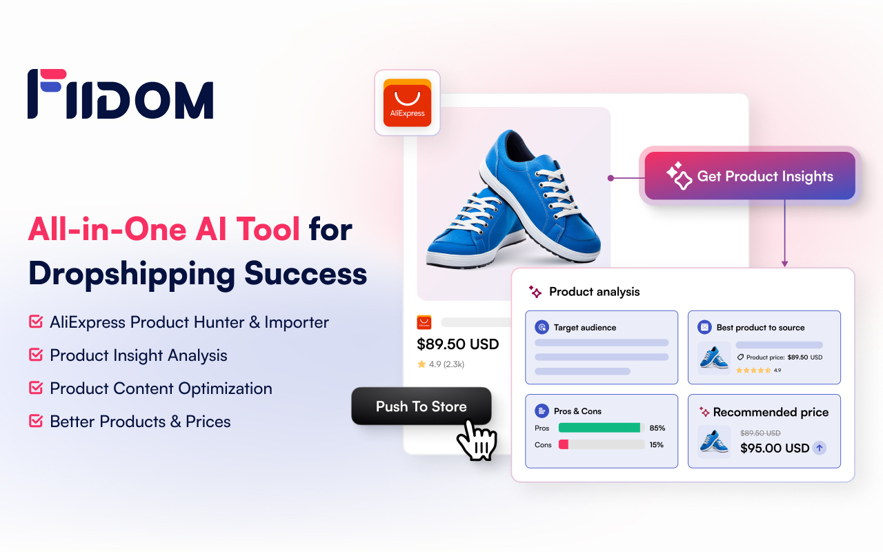 Fiidom - AI-Powered Solution for eCommerce - 截图 1